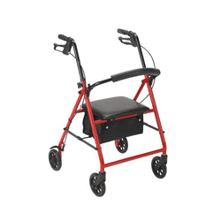 Steel 4-Wheel Rollator 6" Wheels