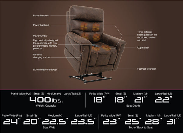VivaLift! Radiance Power Lift Chair Recliner