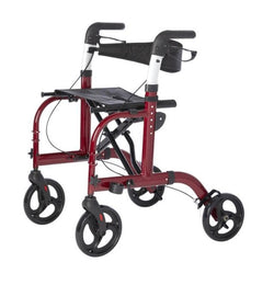 Buy red Translator - Rollator and Transport Chair - 2 in 1