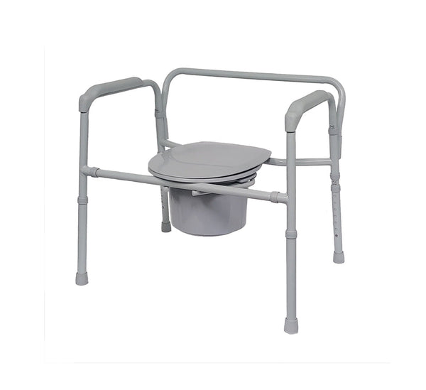 Steel Bariatric Folding Elongated Commode