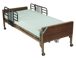 Fully Electric Hospital Bed with Half Rails and Mattress