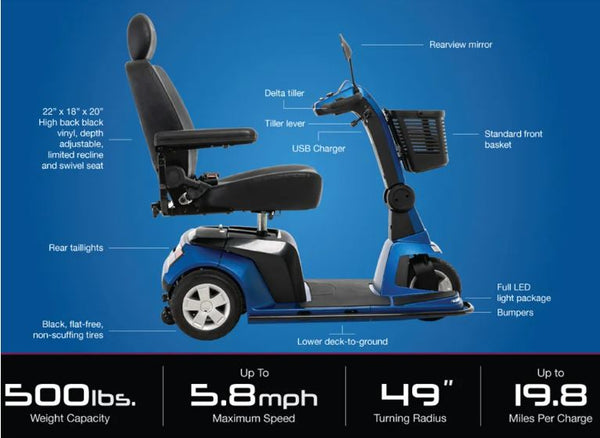 Pride Maxima 3-Wheel Scooter